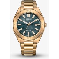 Citizen Rose Gold Plated Eco Drive Green Watch BM7633-81X