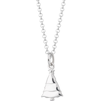 Silver Christmas Tree Necklace