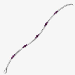 18ct White Gold Ruby & Diamond Fancy Bracelet HSB1062(RU)
