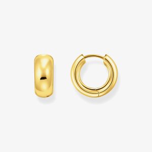 THOMAS SABO Gold Plated 16mm Chunky Hoop Earrings CR741-413-39