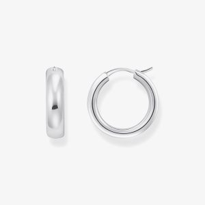 THOMAS SABO Sterling Silver 19.5mm Chunky Hoop Earrings CR746-001-21