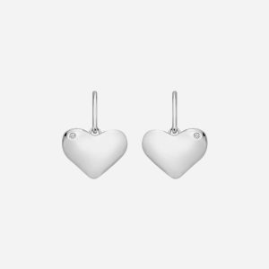 Hot Diamonds Desire Silver Diamond Heart Hook Drops Earrings DE780