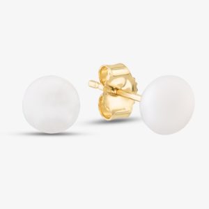 9ct 5 x 5.5mm Drilled Freshwater Pearl Stud Earrings EOZ102SD