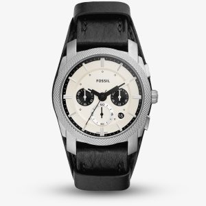 Fossil Mens Machine Black Chronograph Watch FS5921