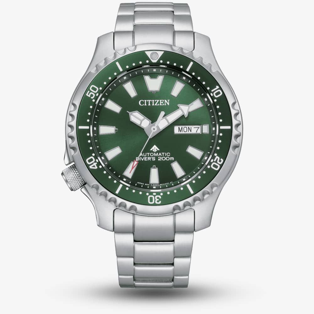 Citizen Mens Promaster Green Dial Automatic Watch NY0151-59X