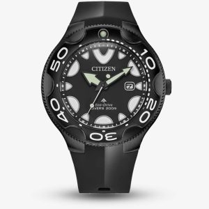 Citizen Mens Promaster Black Rubber Strap Watch BN0235-01E