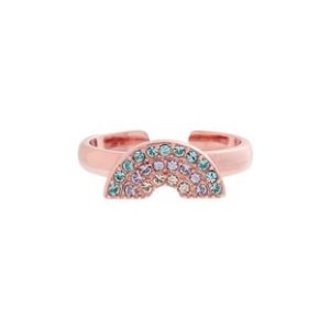 Olivia Burton Rainbow Rose Gold Ring