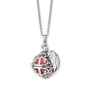 Angel Whisperer Silver Purple XS Soundball Necklace – Silver