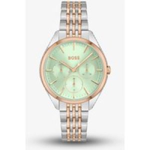 BOSS Ladies Saya Two Tone Crystal Set Watch 1502641