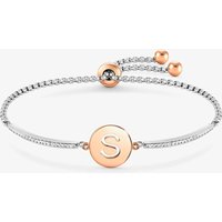 Nomination Milleluci Two-Tone Initial S Half Bangle Toggle Bracelet 028007/019 - Image 2