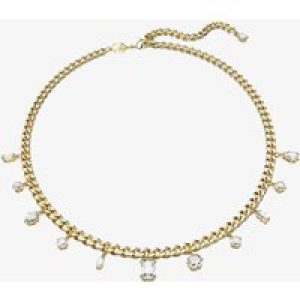 Swarovski Dextera White Mixed Cuts Gold Tone Plated Necklace 5663338