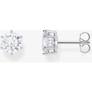 THOMAS SABO Large Sterling Silver Zirconia Stud Earrings H2300-051-14