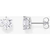 THOMAS SABO Large Sterling Silver Zirconia Stud Earrings H2300-051-14 - Image 2