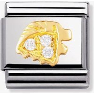 Nomination CLASSIC Gold Zodiac Cubic Zirconia Leo Charm 030302/05