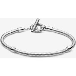 Pandora 599082C00-17 Moments T-Bar Snake Chain Bracelet