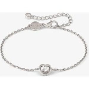 Nomination Cosmic Love White Rhodium Cubic Zirconia Heart Pendant Bracelet 241703/004
