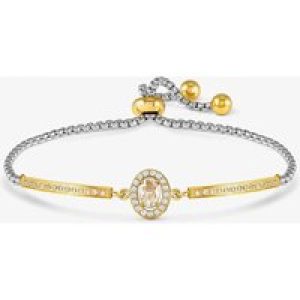 Nomination Royal Dream Silver & Yellow Gold Cubic Zirconia Round Toggle Bracelet 029802/017