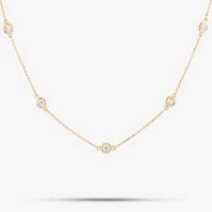 Pre-Owned 14ct Yellow Gold 1.50ct Brilliant Cut Diamond Set 18 Inch Trace Chain 43141148