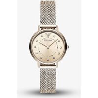 Emporio Armani Ladies Rose Gold Blush Mesh Bracelet Watch AR11129 - Image 2