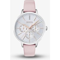 BOSS Ladies Symphony Pink Leather Strap Watch 1502419 - Image 2
