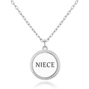Silver Plated Filigree Disc Niece Necklace