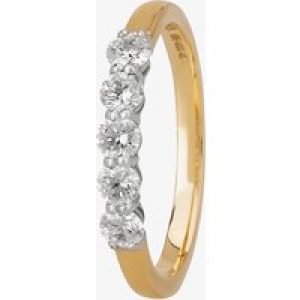 1888 Collection 18ct Gold 0.50ct Five-Stone Diamond Ring HET1001(.50CT PLUS)- G-H/SI1-SI2/0.52ct