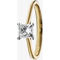 1888 Collection 18ct Gold 0.70ct Princess-Cut Diamond Classic Solitaire Ring RI-2022(.70CT PLUS)- H/SI1/0.70ct - Image 2