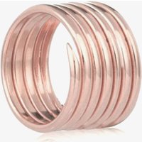 Amulette Rose Gold Plated Labyrinth Seven Coil Ring R002RGP K - Image 2