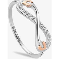 Clogau Clogau Silver & 9ct Rose Gold Tree Of Life Infinity Ring 3STOL0736-N - Image 2