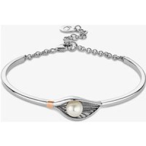 Clogau Beachcomber Two Tone Pearl Shell Bangle Bracelet 3SLYV0793