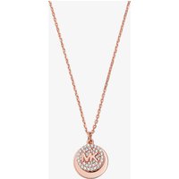 Michael Kors Premium Rose Gold Plated Double Circle Logo Necklace MKC1515AN791 - Image 2