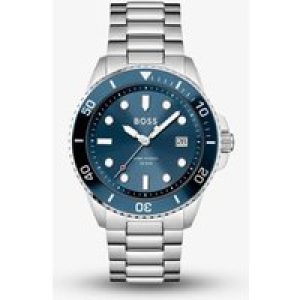 BOSS Mens Ace Stainless Steel Blue Watch 1513916