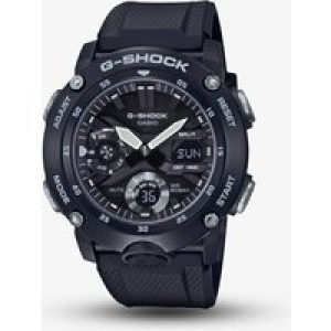 Casio G Shock Classic Carbon Core Guard Chronograph Dual Display Black Plastic Strap Watch GA-2000S-1AER