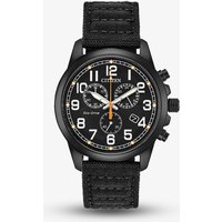 Citizen Eco-Drive Military Black Fabric Strap Watch AT0205-01E - Image 2