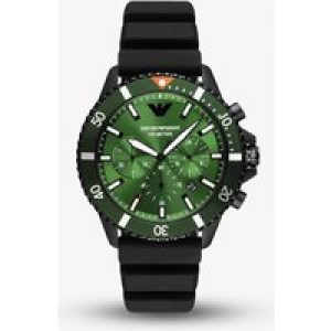 Emporio Armani Mens Diver Green Dial Watch AR11463
