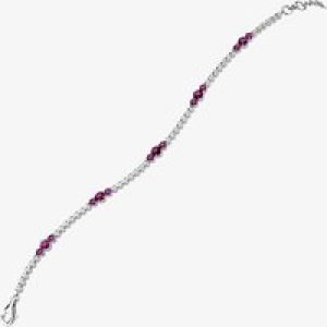 18ct White Gold Ruby & Diamond Fancy Bracelet HSB1062(RU)