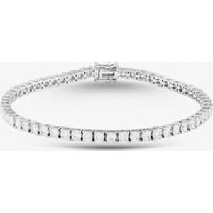 18ct White Gold 5.53ct Brilliant Cut Diamond Tennis Bracelet BHOJX