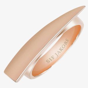 Sif Jakobs Ladies Rose Gold-Plated ‘Pila Pianura’ Graduated Ring SJ-R1010-RG