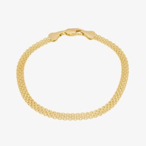 LUXE Silver Gold Plated Bismark Bracelet 8.28.1802