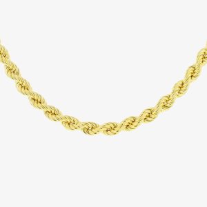 LUXE Silver Gold Plated 5mm Rope Chain 8.12.0134