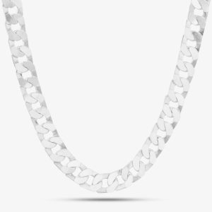 Sterling Silver 22 Inch Flat Square Heavy Curb Necklace 8.13.7026