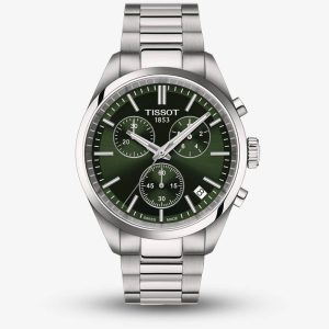 Tissot PR 100 Dark Green Chronograph Watch T150.417.11.091.00