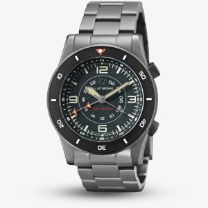 Elliot Brown Beachmaster Nivo Gunmetal Grey & Black Watch 0H0-623-B13