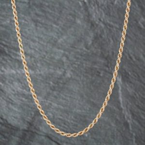 Pre-Owned 9ct Yellow Gold 17 Inch Rope Chain 41161363