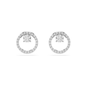 Swarovski Constella Rhodium Plated Stud Earrings 5692262