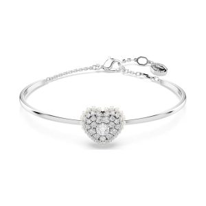 Swarovski Idyllia White Rhodium Plated Middle Girls Bangle 5684385