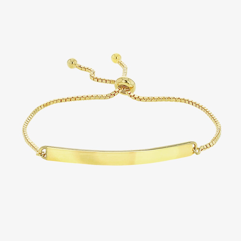 LUXE Silver Gold Plated Bar Toggle Bracelet 8.29.1014