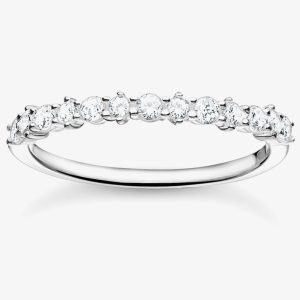 THOMAS SABO Sterling Silver Cubic Zirconia Stacking Ring TR2343-051-14-52