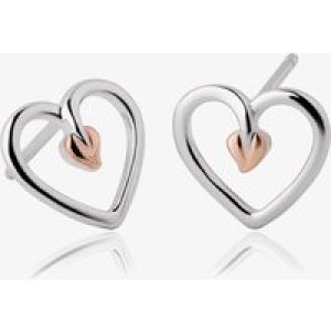 Clogau Tree Of Life Heart Stud Earrings 3STLHE7