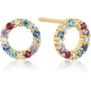 Sif Jakobs Biella Piccolo Circle Earrings SJ-E337-XCZ(YG)